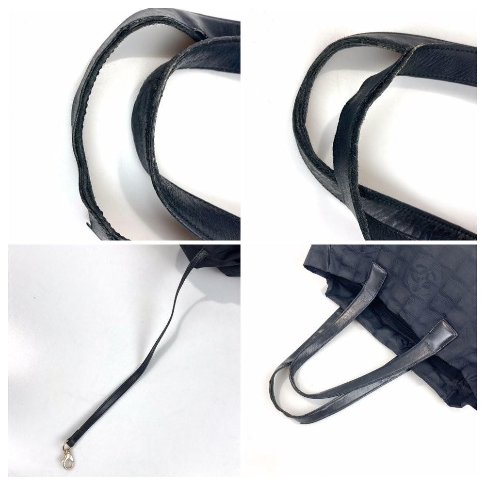 CHANEL BAG Travel LINE Black Nylon - Picture 10 of 11